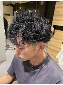 強めスパイラルパーマ