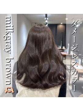 アールヘアー(ar hair) 【市川諒】ツヤツヤなmilkgray brown♪