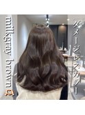 【市川諒】ツヤツヤなmilkgray brown♪