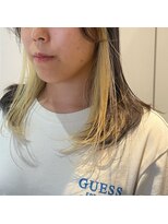 エヌプラス(N+)&nbsp;抜きっぱなしブロンド　インナーカラー