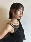 大人可愛いパタンとボブ重めボブ切りっぱなしボブ