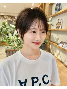 ルエ(rue) ショートカット×ひし形ショートボブ×前髪あり20代30代40代