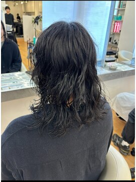 ビカム 名駅(become) 黒髪ロングボブミディアムパーマ/名古屋/名駅