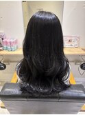 小辻 韓国風ヘア☆ブルーブラック×くびれヘア レイヤー