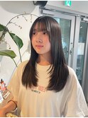 顔まわりレイヤー/レイヤーカット/ミディアムヘア