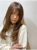 軽すぎないセミロングレイヤーカットスタイル