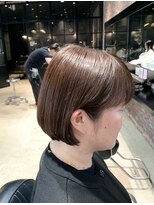 オーガニック アトリエ 大宮(organic+atelier)&nbsp;20代30代40代小顔ひし形デジタルパーマ前下がりショートボブ