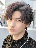 原宿シャドウパーマ緩めスパイラルパーマッシュセンターパート◆