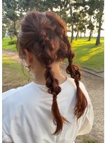 リタ 枚方(Rita) 冬◎個性派!編み込みツインテールヘアセット
