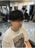 ツイストスパイラル　ツイストパーマ　縦落ちパーマ　眉毛