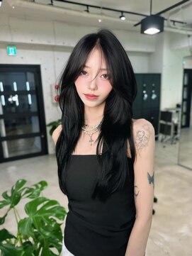 シェノン 表参道(CHAINON) 表参道/着物ヘア/ダークアッシュ/ミディアムレイヤーカット/渋谷