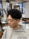 MEN’S/サーフカール/刈り上げセンターパート/表参道駅/青山 