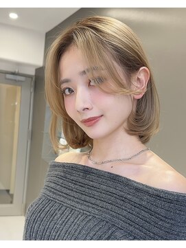 サンドイエナ 横浜店(sand yena) 韓国ボブ/タンバルモリ/ヘーゼルベージュ