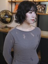 ヤド 原宿(YADO)&nbsp;ボブパーマ/顔周りカット/レイヤーボブ/ニュアンスパーマ