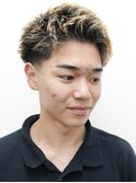 メンズカットアップバングハイライトショート0606