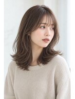 ネイヴスヘアー 香椎照葉店(Neivs Hair)&nbsp;透明感ブラウンの大人レイヤーミディ
