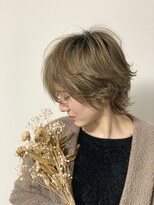 ヘアサロンエムフィス 池袋東口(HAIR SALON M Fe's)&nbsp;アッシュベージュウルフショート