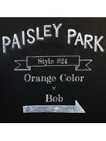 ペイズリーパーク(Paisley Park) #24 オレンジカラー×ボブ