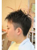 ツーブロックショート