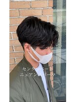 サロンドミルク 新百合ヶ丘店(salon de MiLK)&nbsp;メンズヘア　センターパート　フェードパーマ【新百合ヶ丘】