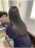 イメチェンハッシュカットフルバング似合わせレッドブラウン
