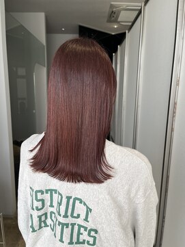 ビーヒアナウ 金沢県庁店(BE HERE NOW) ミディアム×ピンクカラー