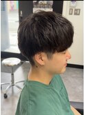 緩めパーマで作るナチュラルマッシュ