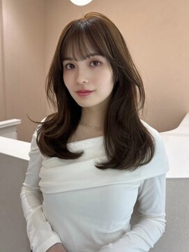 ジーナ 船橋(Zina) 髪質改善*顔回りレイヤーベージュロング*美髪【Zina船橋】