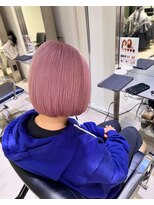シェリ ヘアデザイン(CHERIE hair design)&nbsp;福岡 ブリーチ ベージュ ラベンダーピンク ダブルカラー