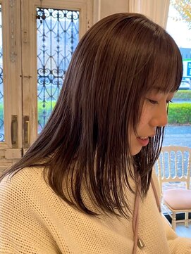 ニュイ(NUIT) インナーカラーイヤリングカラーダブルカラーベージュカラー韓国