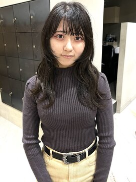 ヘアー アイス ルーチェ(HAIR ICI LUCE) 顔周りレイヤー/ロングレイヤーカット/上田