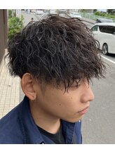 カットインプレイスズー(Cut in place Zoo) ツイストパーマ×マッシュ