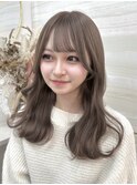 《高瀬寛菜》ブリーチオンカラー/ミルクティーグレージュ/大宮