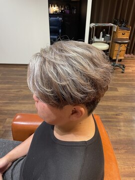 ランソキングス 北千住(RUNSO Kings) イケオジ白髪ぼかし×ハイライト×韓国マッシュ×イケおじ