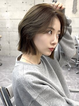 サイン 渋谷(SIGN) レイヤーボブレイヤーカットグレージュブリーチ無し