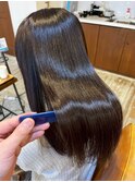 髪質改善ストレート/縮毛矯正/髪質改善TR/黒髪ロング/モテ髪