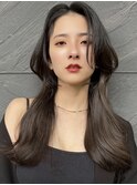 韓国レイヤーカット/韓国ヘア/顔まわりカット/イルミナカラー
