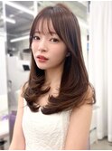ワンカールで可愛いレイヤーミディアムヘア