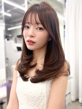 アリュウル 表参道(ALLURE) ワンカールで可愛いレイヤーミディアムヘア