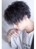 色気バングセンターパートツイストスパイラル