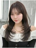 高めレイヤー　ワンカール　下ろし前髪