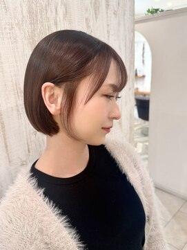 ルヴェール 茜部店(LeVert) ぷつっと耳掛けショートボブ