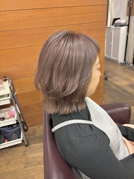 フーチー クーチー アマティー 豊中店(FUCHI KUCHI amati) @fuchi_kuchi.okada［豊中,髪質改善/ブリーチカラーピンク］