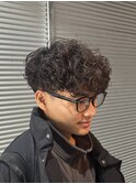 スペインカールプードルパーマバロックパーマフェード外国風柏駅