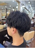 シャドウパーマ　メンズマッシュ　佐世保