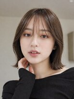 オーラ オモテサンドウ(Aura omotesando)&nbsp;透明感カラーでシースルーバングくびれボブ