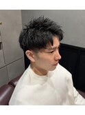 ツーブロックショート
