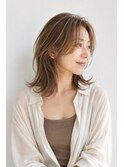 40代50代白髪ぼかしハイライトカラー大人の抜け感レイヤー