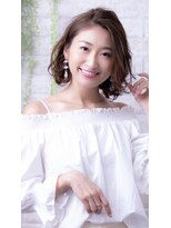 ヘアーアートシフォン 川口東口店(hair art chiffon)&nbsp;ダークアッシュ/似合わせカット/ミディアムレイヤーカット