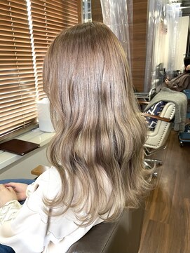 アンビエンテ(ambiente) 波巻き　ラベンダーアッシュ【坂根】